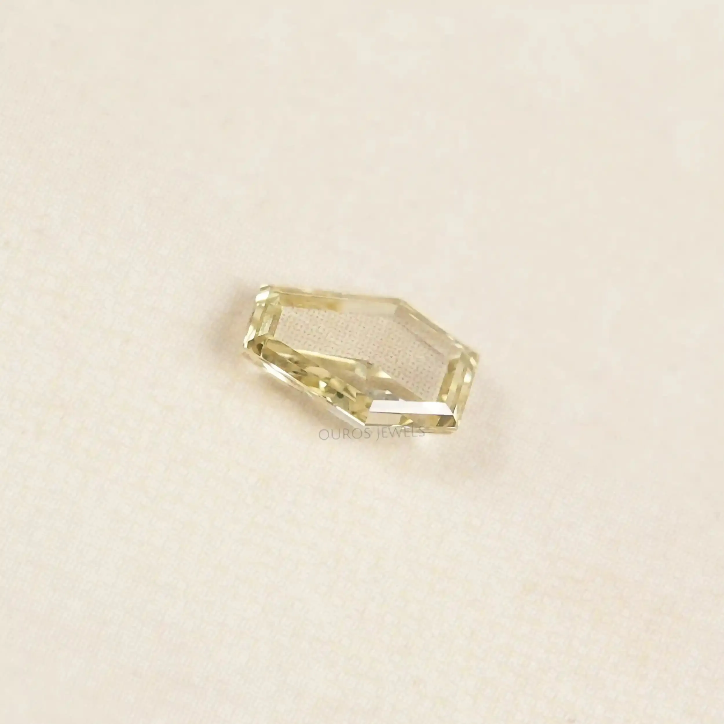 Calf Head Cut Yellow Lab Grown Diamond