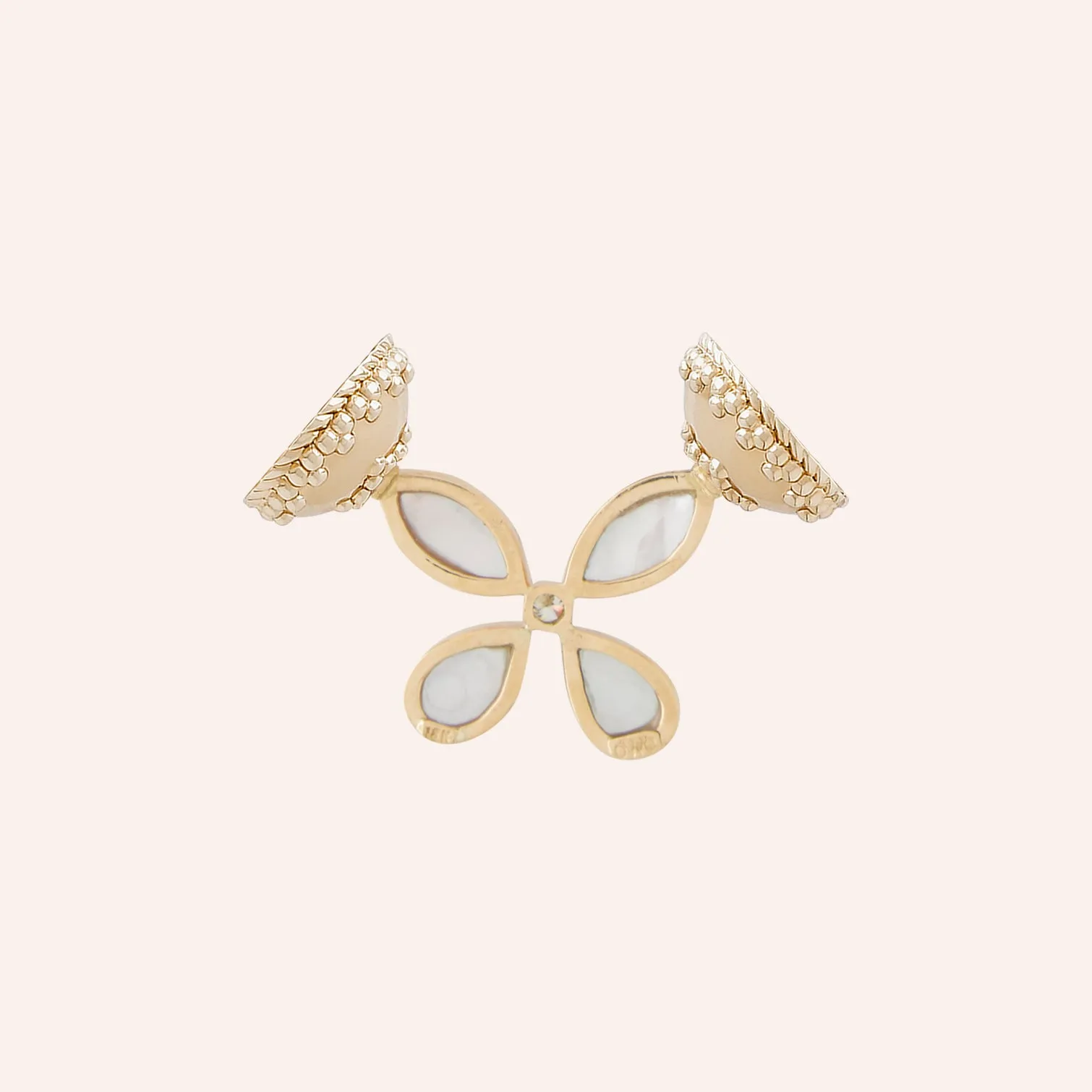 Candy Aquamarine Butterfly 18K Yellow Gold Centerpiece