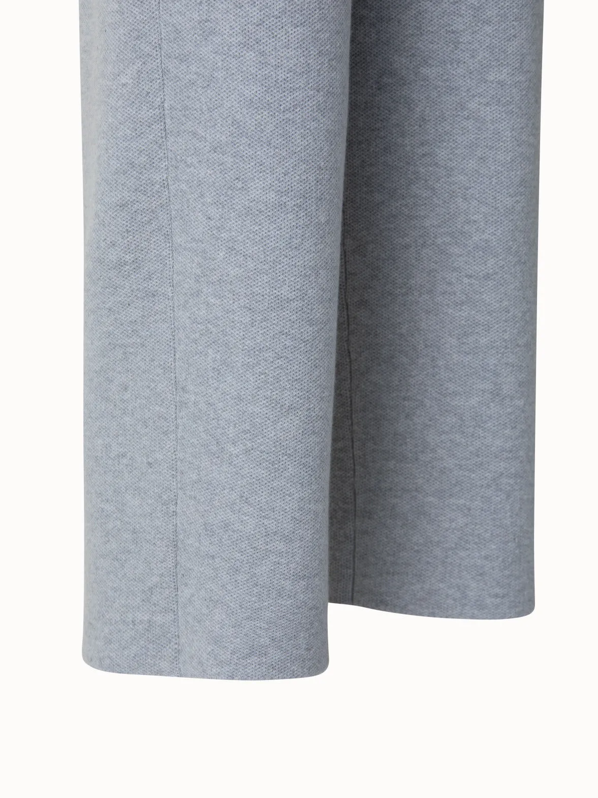 Cashmere Piqué Knit Pants