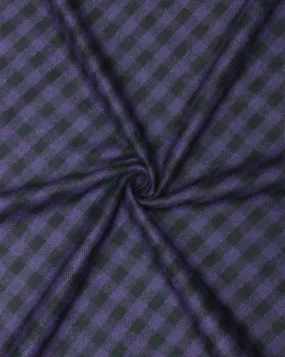 CHECKS WOOLEN TWEED FABRIC ( WIDTH 54 INCHES )