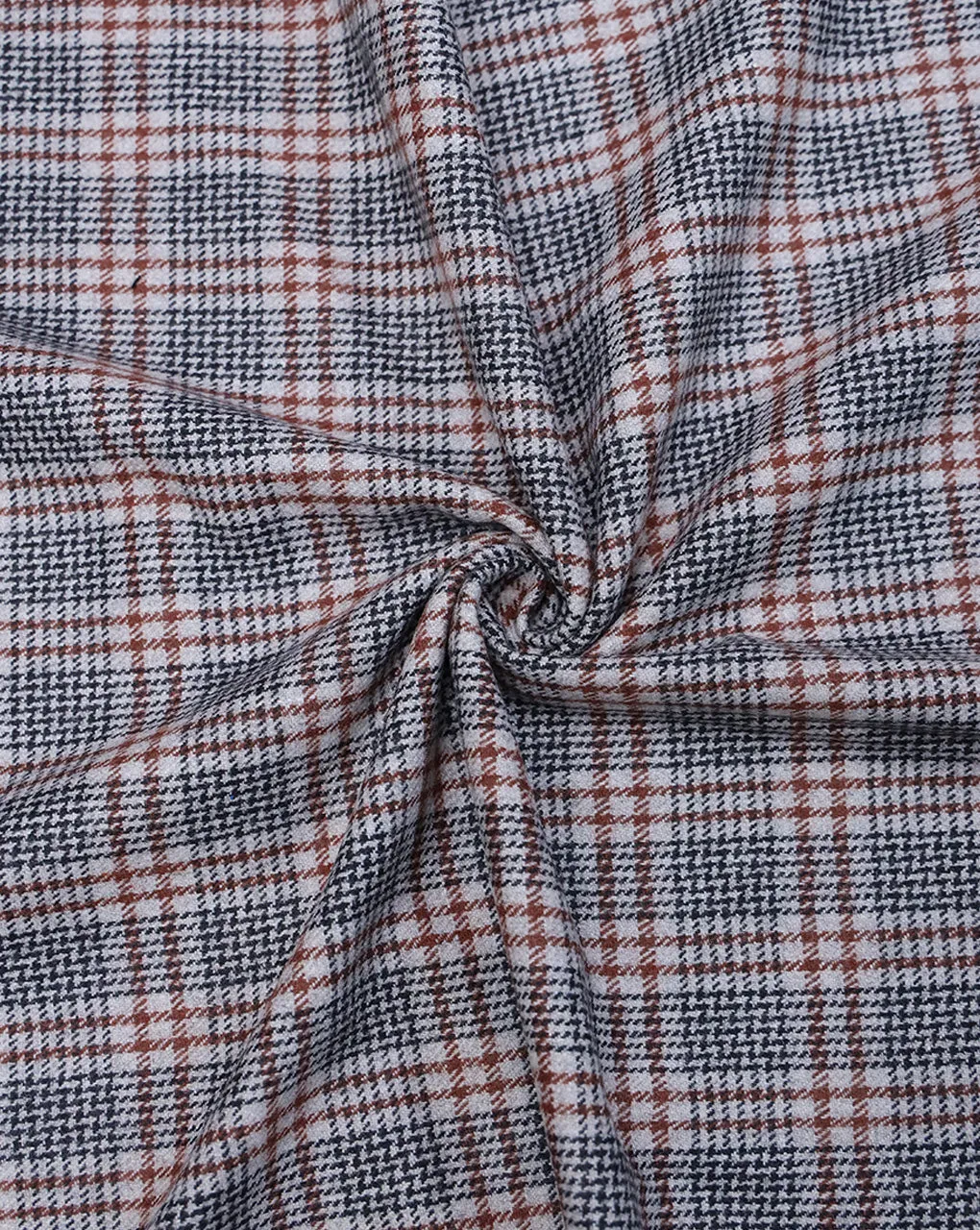 CHECKS WOOLEN TWEED FABRIC (WIDTH 54 INCHES)