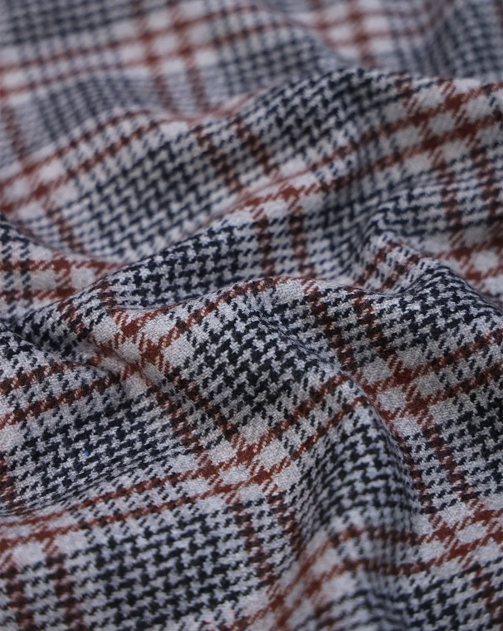 CHECKS WOOLEN TWEED FABRIC (WIDTH 54 INCHES)