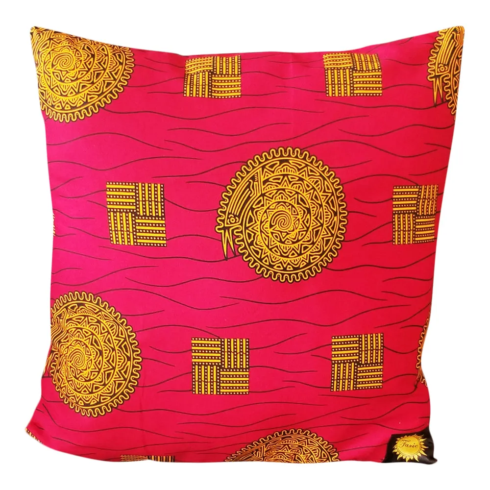 Chido Decorative Pillows-Red/Gold