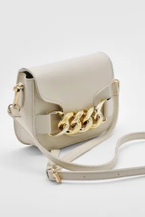 Chunky Chain Satchel Cross Body Bag