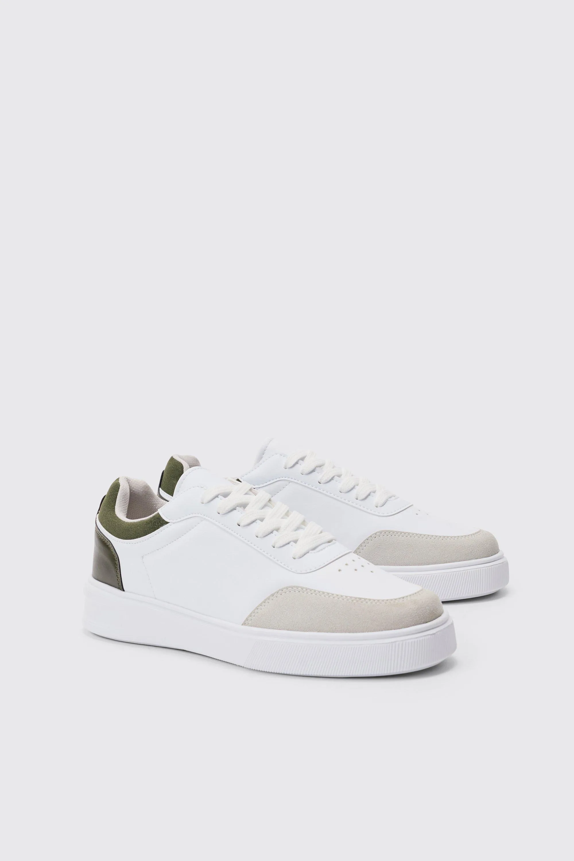 Chunky Sole Sneakers In White