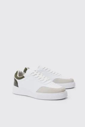 Chunky Sole Sneakers In White