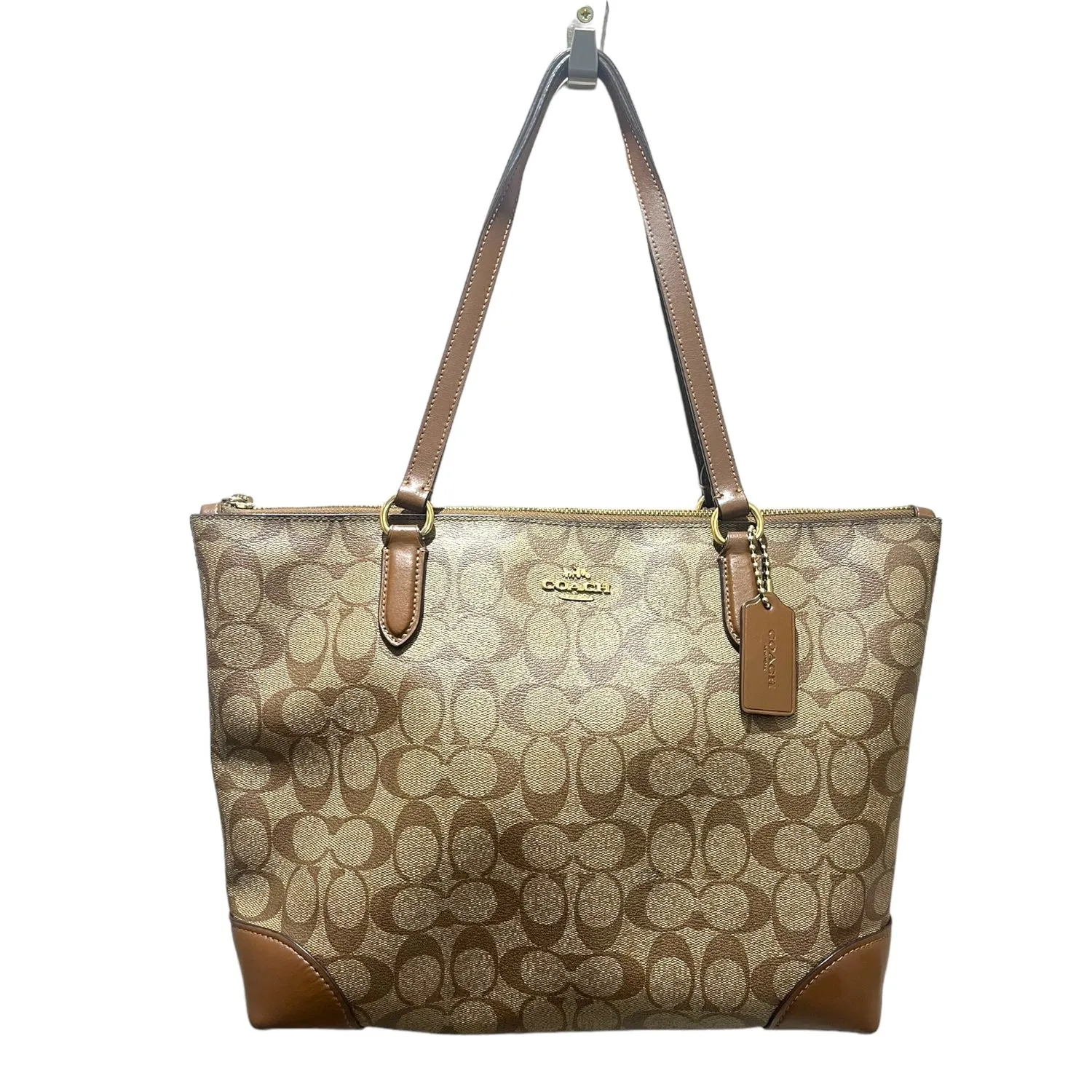 Coach Monogram Brown Bag