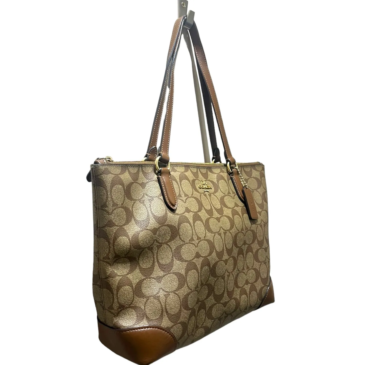 Coach Monogram Brown Bag