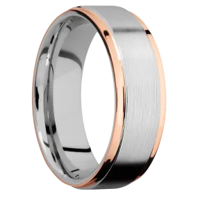 Cobalt Chrome with Satin , Polish Finish and 14K Rose Gold Inlay