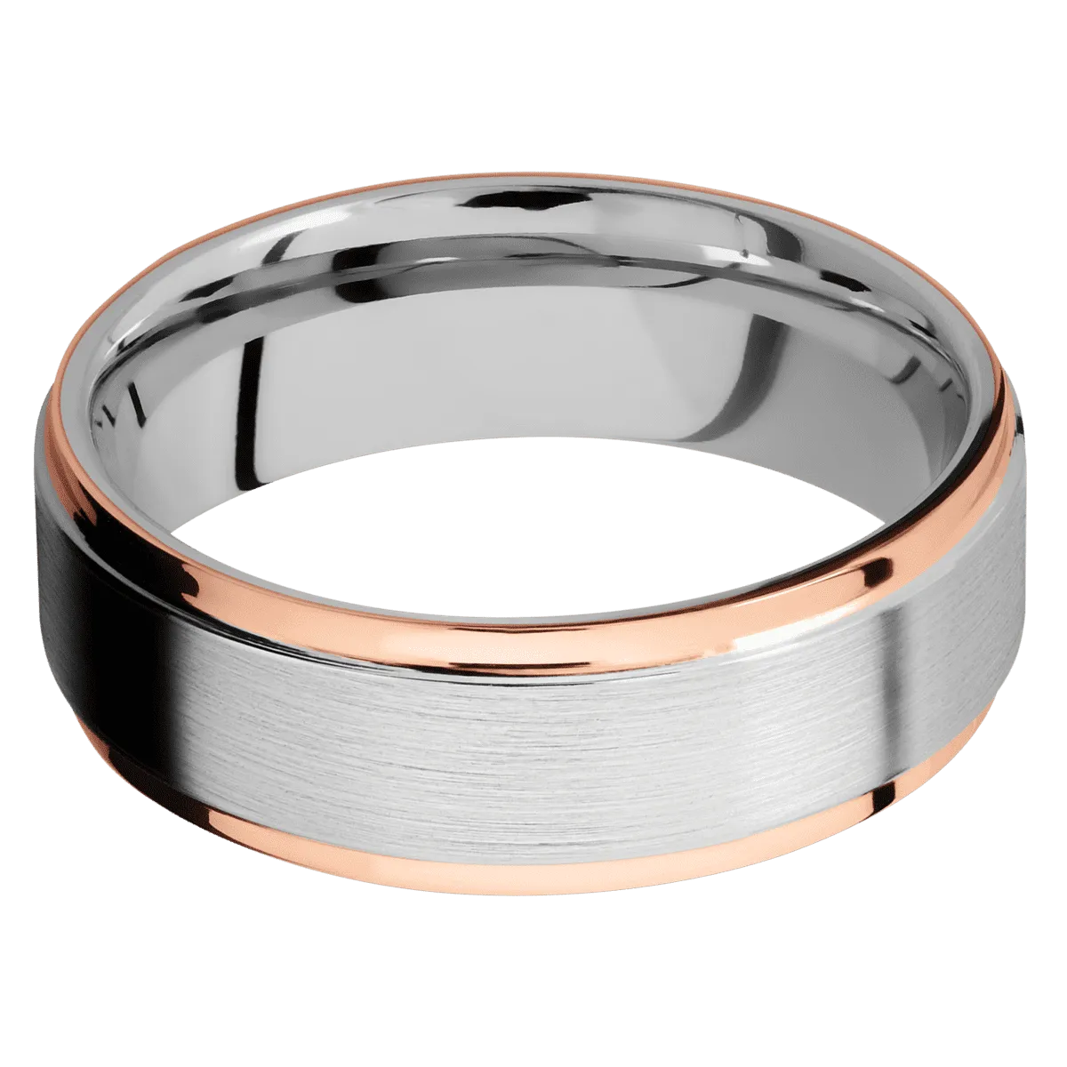 Cobalt Chrome with Satin , Polish Finish and 14K Rose Gold Inlay