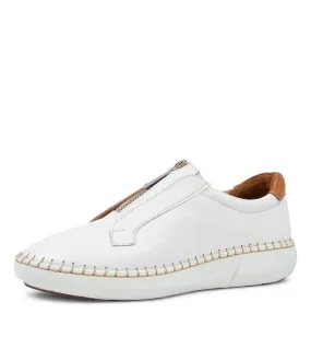 COLORADO Poina White Tan Leather Sneakers