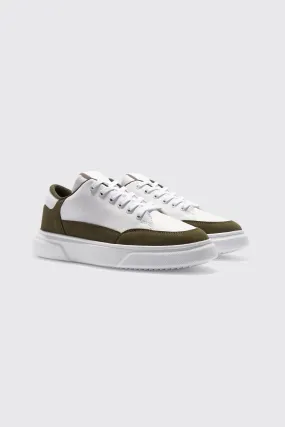 Contrast Panel Sneakers