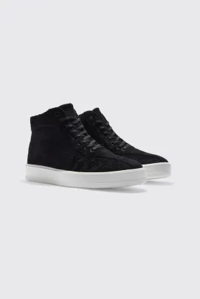 Corduroy Hi Top Sneakers