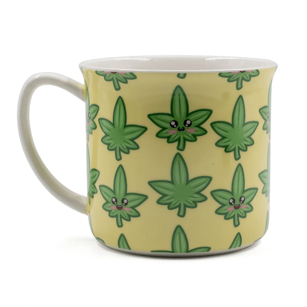 Cute Weed Buddy Yellow Mug