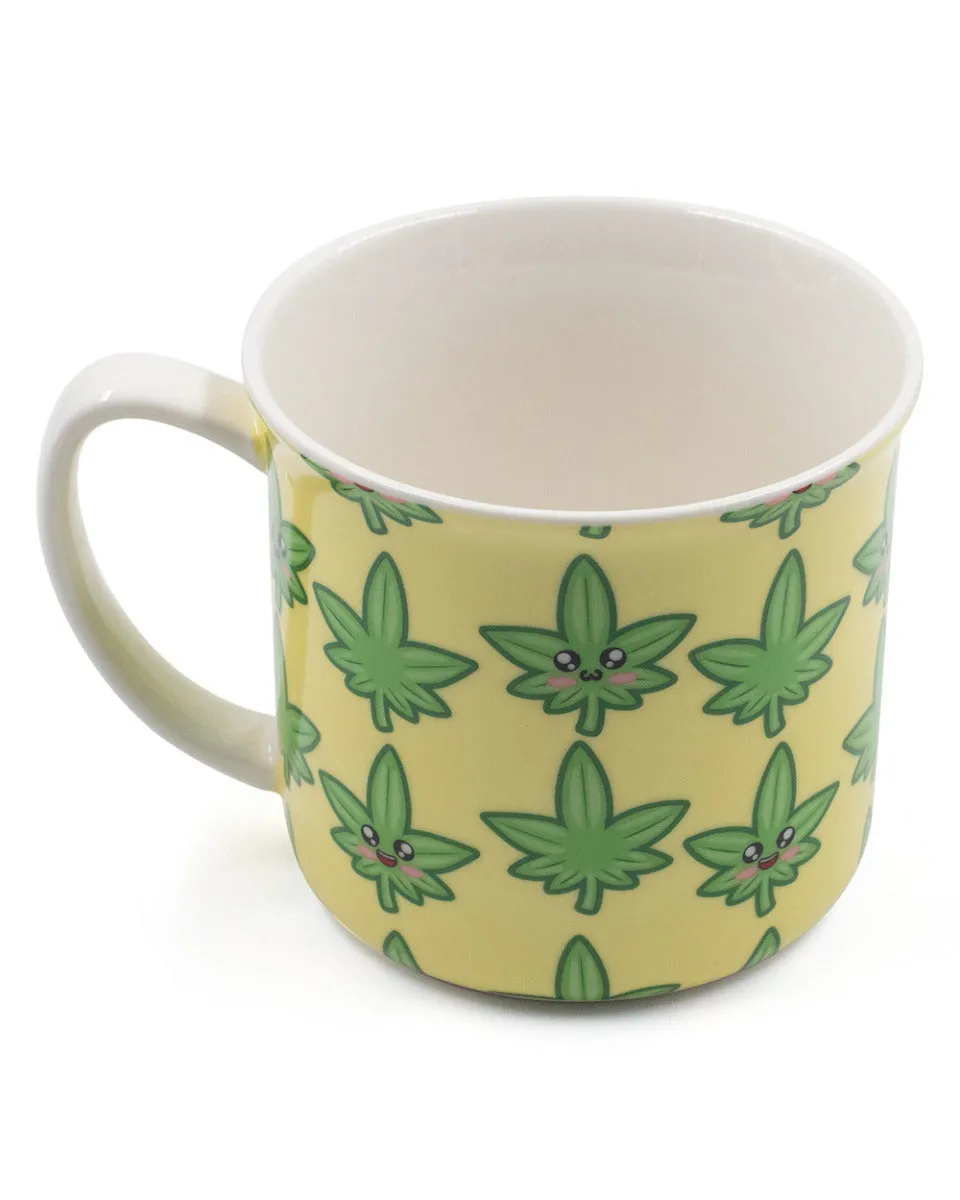 Cute Weed Buddy Yellow Mug