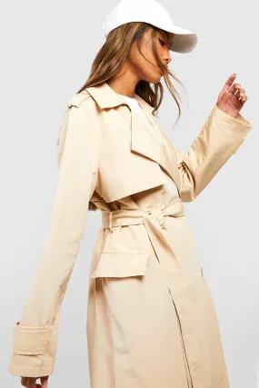 Double Breasted Belted Trench Coat