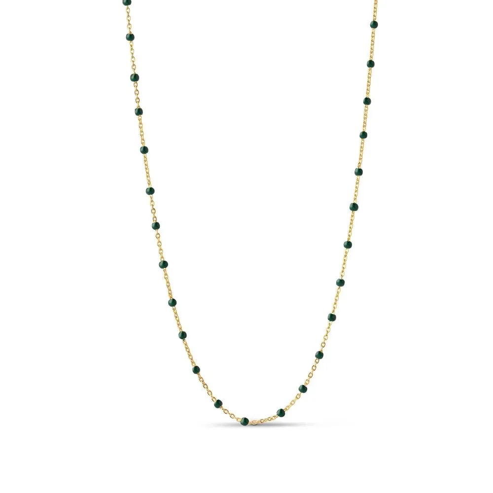 Enamel Copenhagen Lola Necklace - Petrol Green