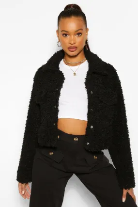 Faux Fur Teddy Shacket