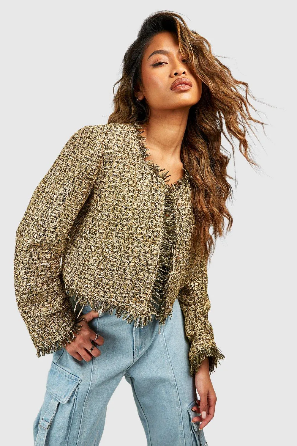 Gold Boucle Jacket