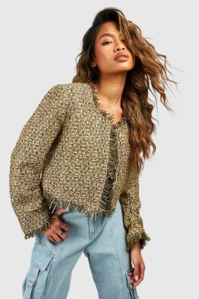 Gold Boucle Jacket