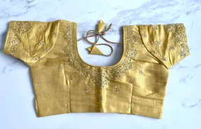 Gold Brocade Blouse Size 32