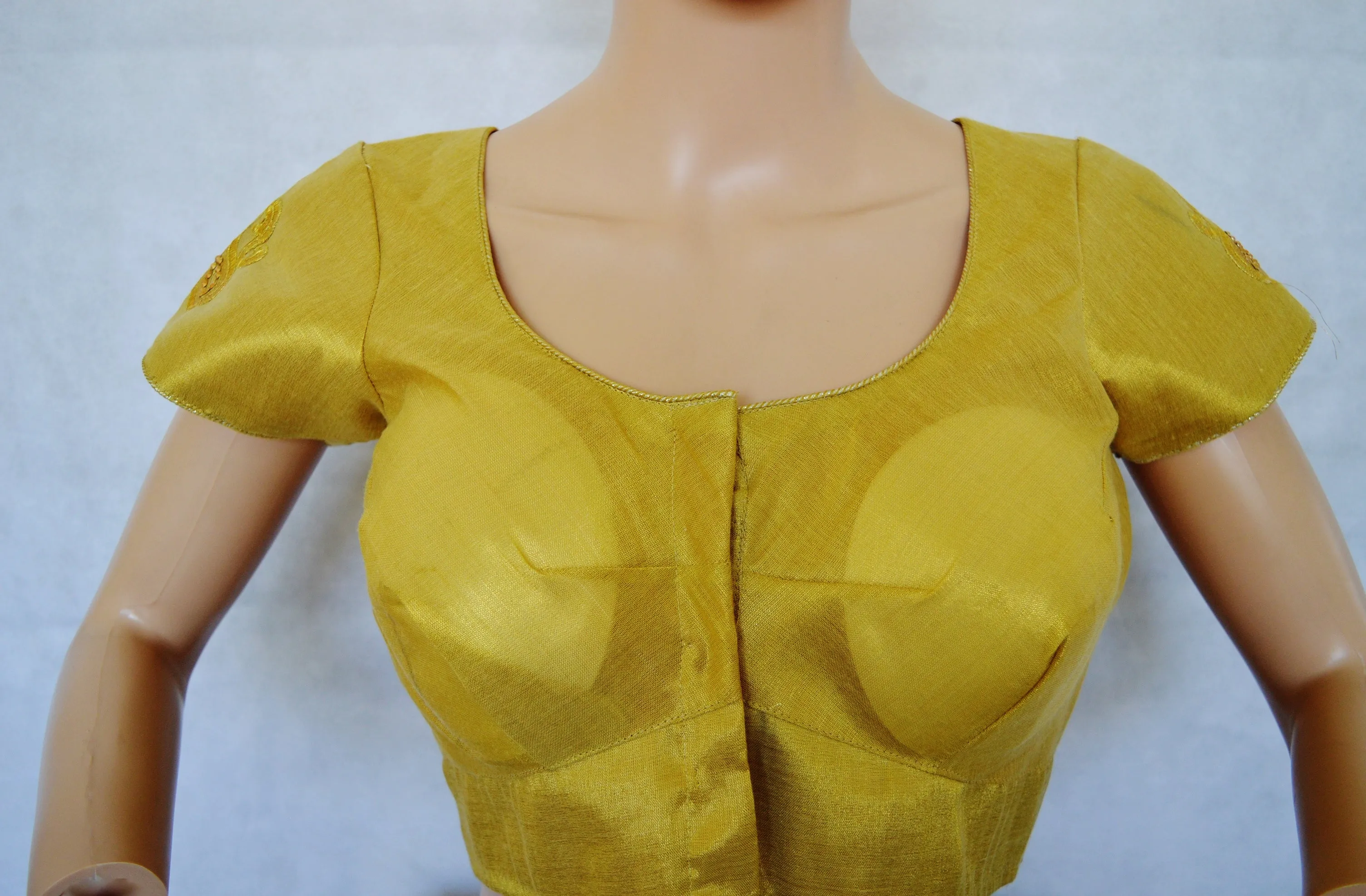 Gold Brocade Blouse Size 36