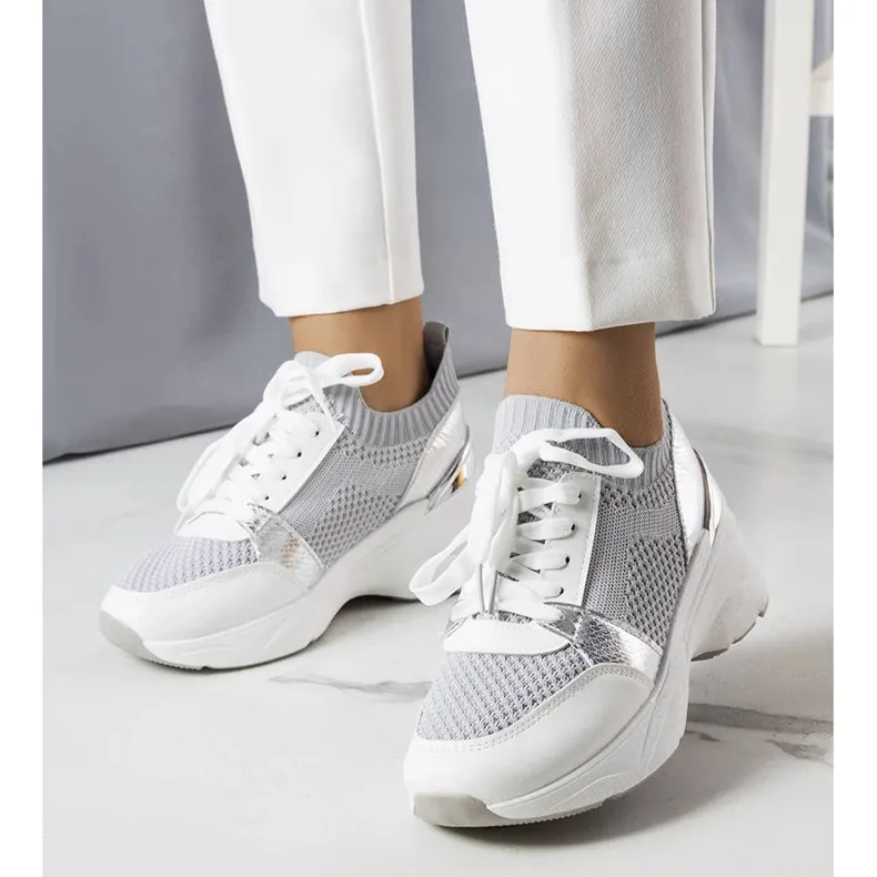 Gray wedge sneakers from Ann grey