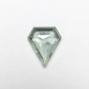 Green Rosecut Sapphire - 1.06ct Shield