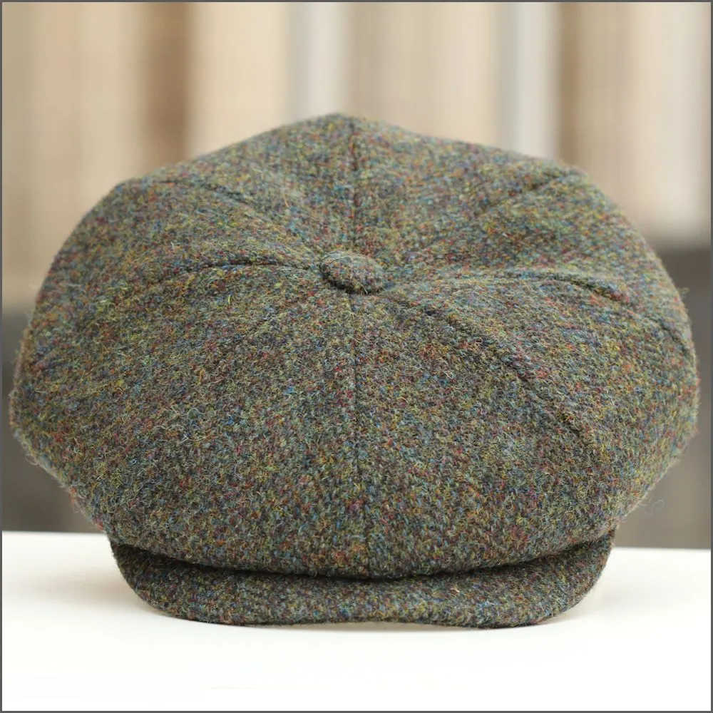 Harris Tweed Carloway 8 Piece Marl Herringbone Cap+