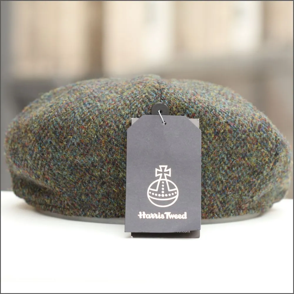 Harris Tweed Carloway 8 Piece Marl Herringbone Cap+