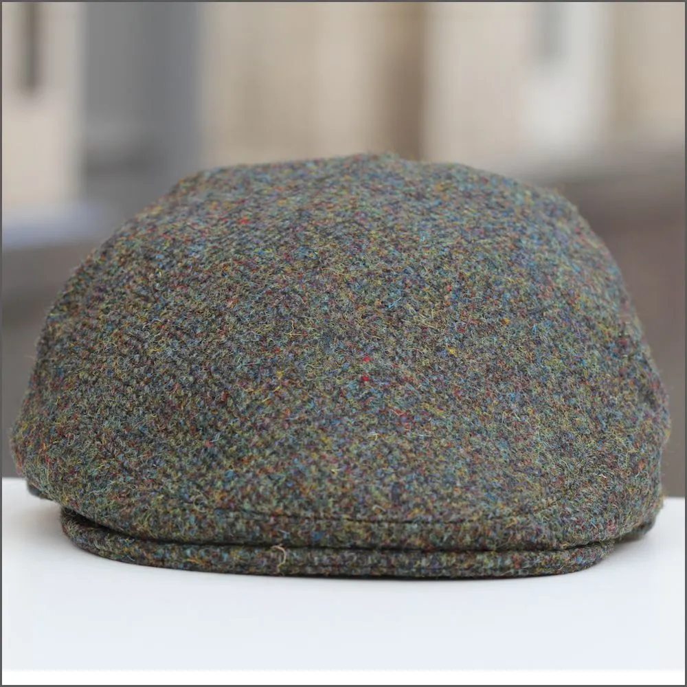 Harris Tweed Stornoway Brown Herringbone Cap+