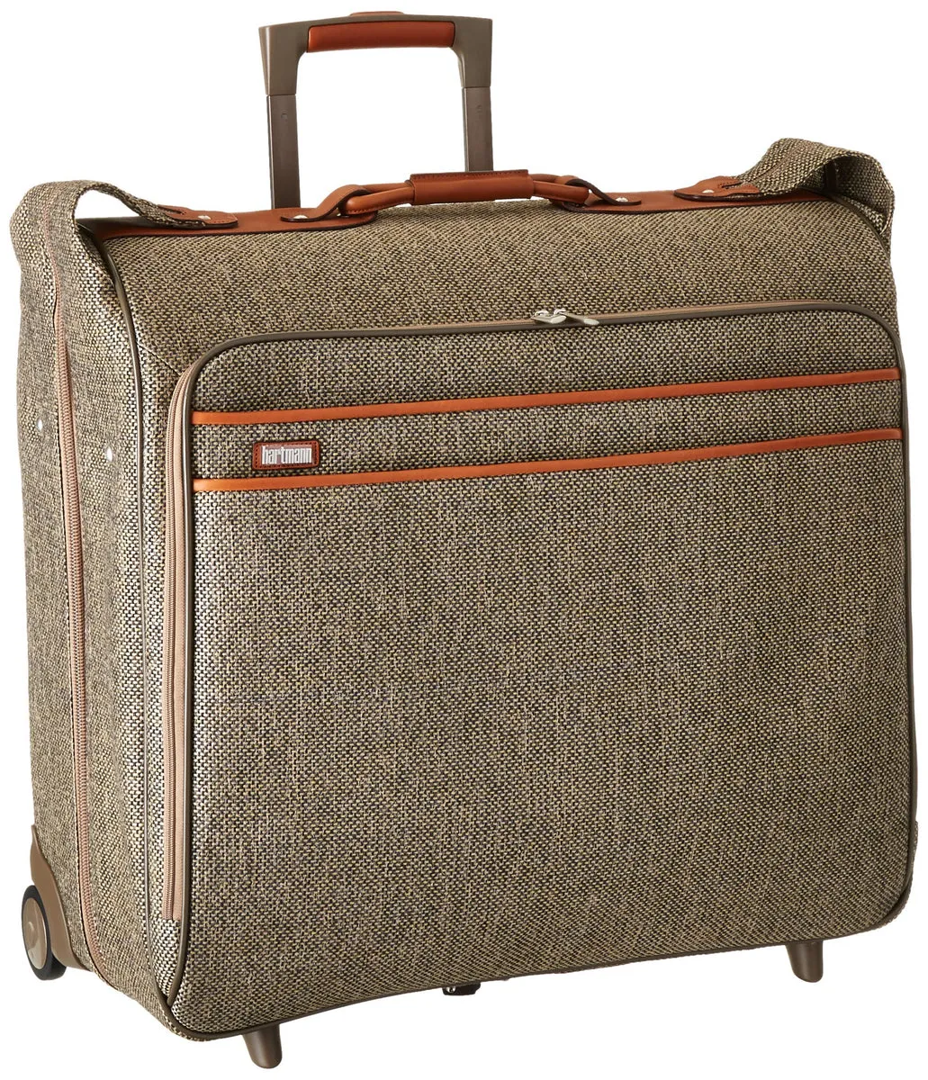 Hartmann Tweed Collection Large Wheeled Garment Bag Natural Tweed One Size