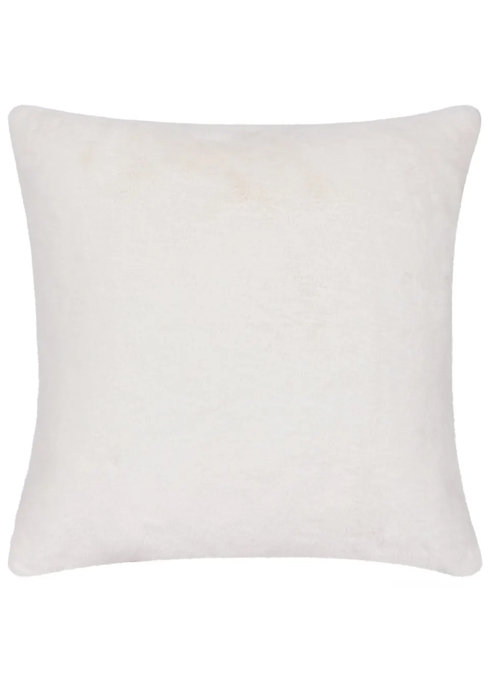 Heya Home Cozee Check Faux Fur Filled Cushion (50 x 50 x 8 cm)