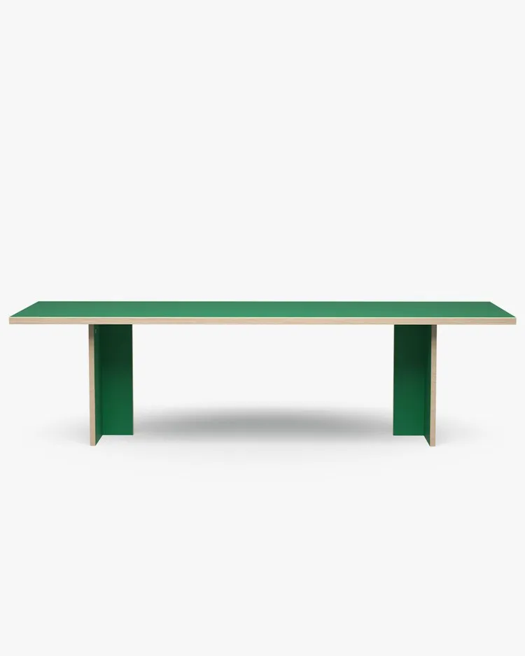 HK Living Dining Table Rectangular 280 Green