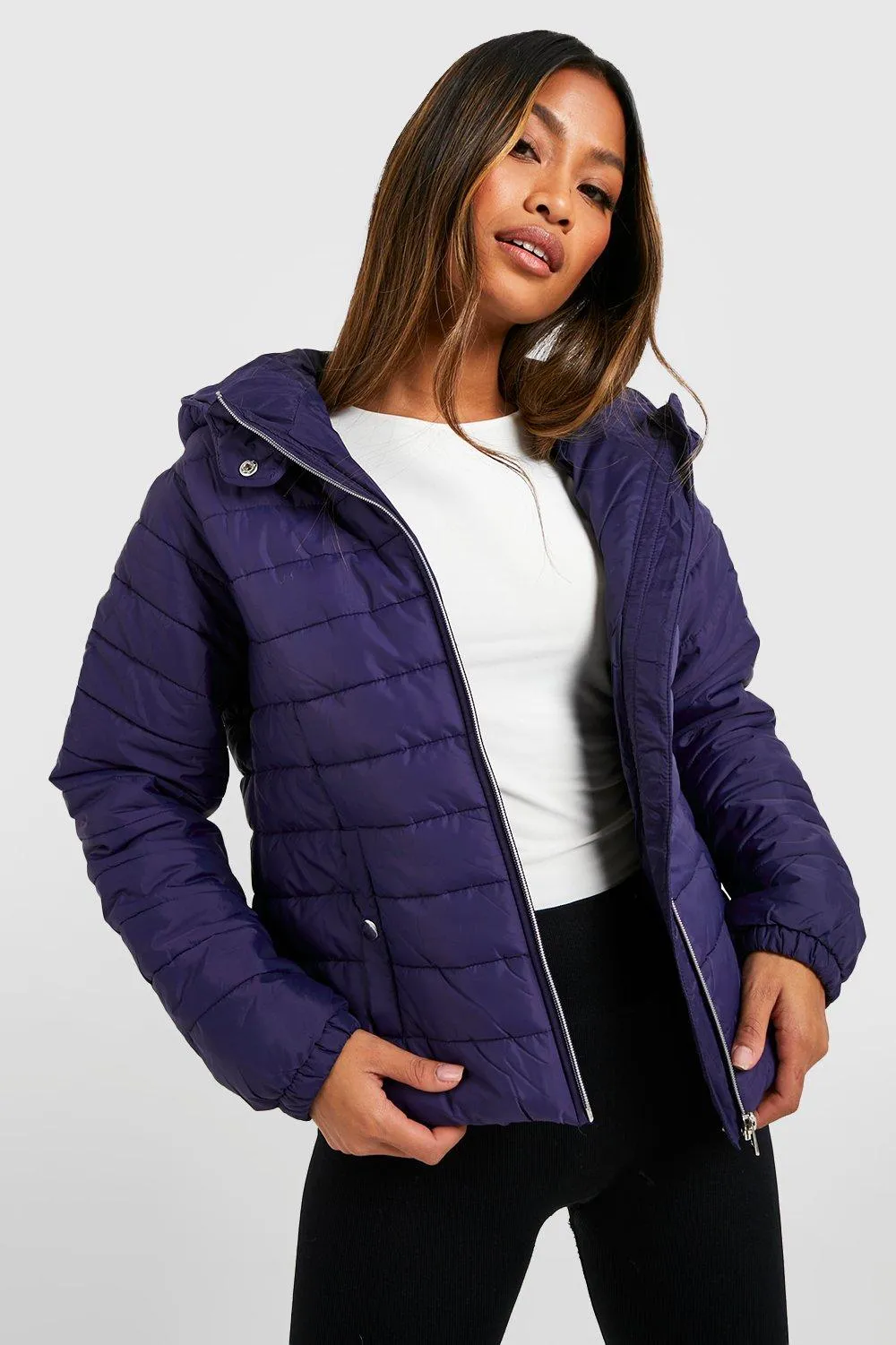 Hooded Padded Puffer Coat