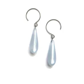 Ice Blue Moonglow LoopDrop Earrings