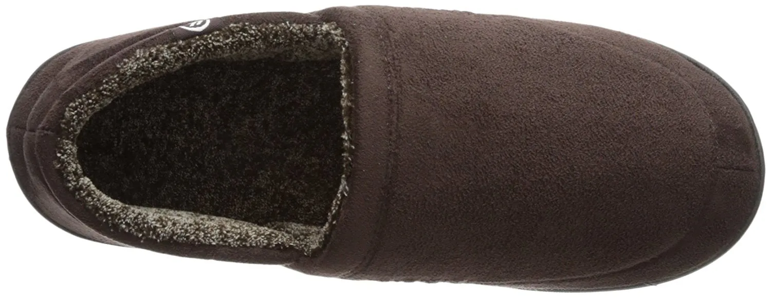 Isotoner Isotoner Men's Microsuede A-Line Slip-On Slipper with Plush Tweed Lining