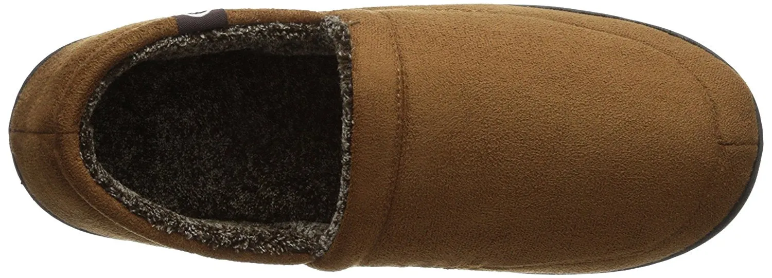 Isotoner Isotoner Men's Microsuede A-Line Slip-On Slipper with Plush Tweed Lining