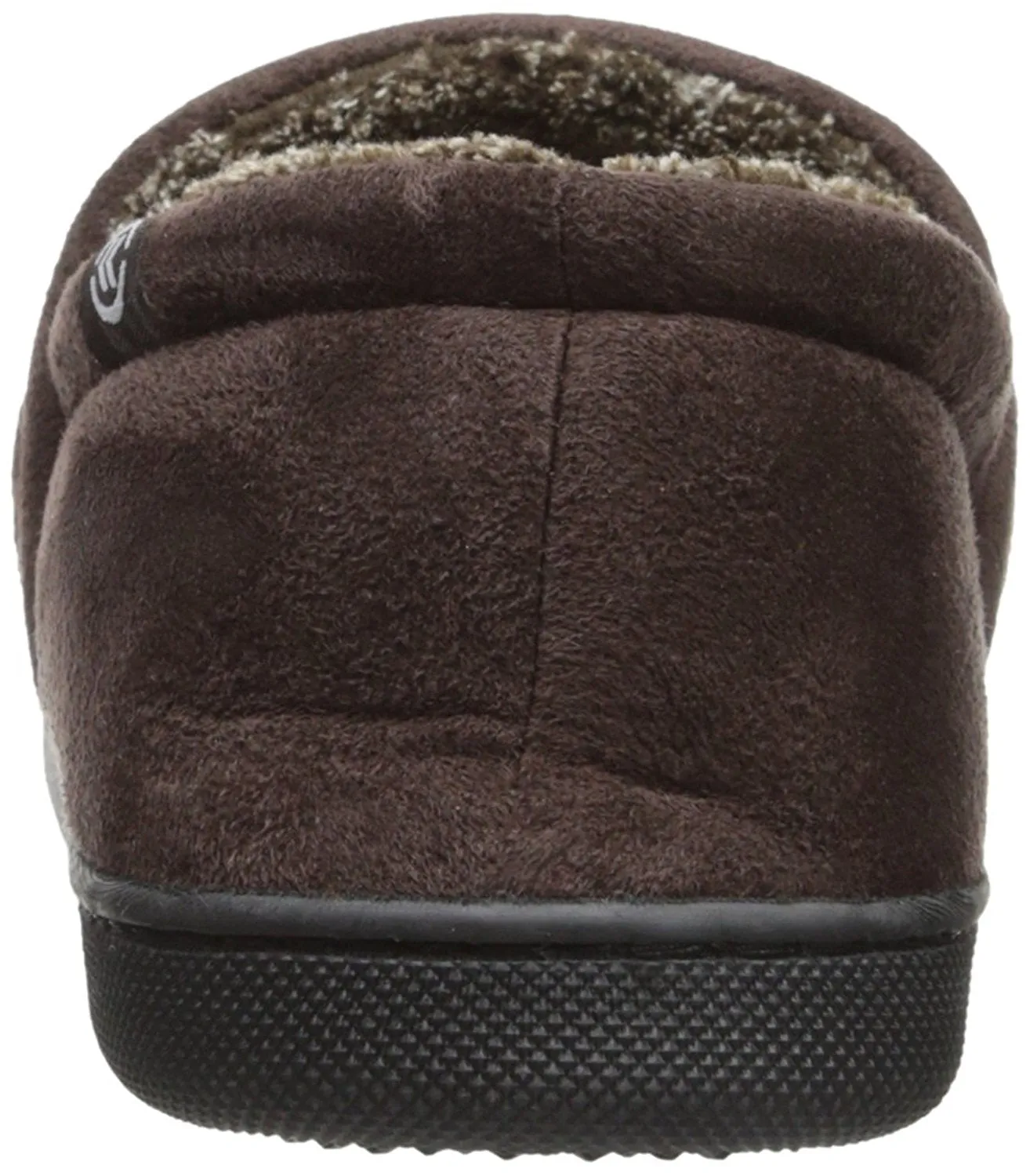 Isotoner Isotoner Men's Microsuede A-Line Slip-On Slipper with Plush Tweed Lining