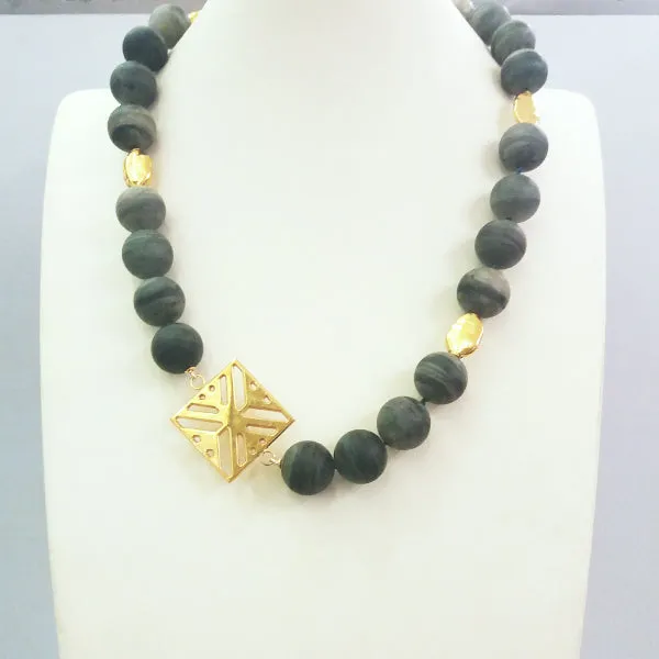 Jasper Satin Finish with Palma Necklace