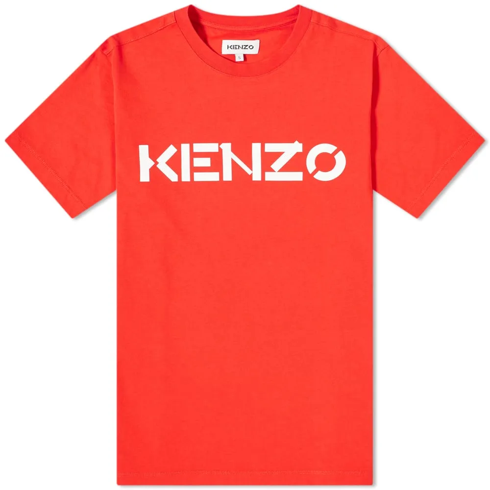 Kenzo Printed Logo TeeMedium Red