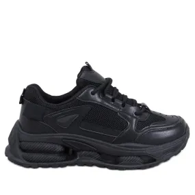 Lancasi Black women's sneakers