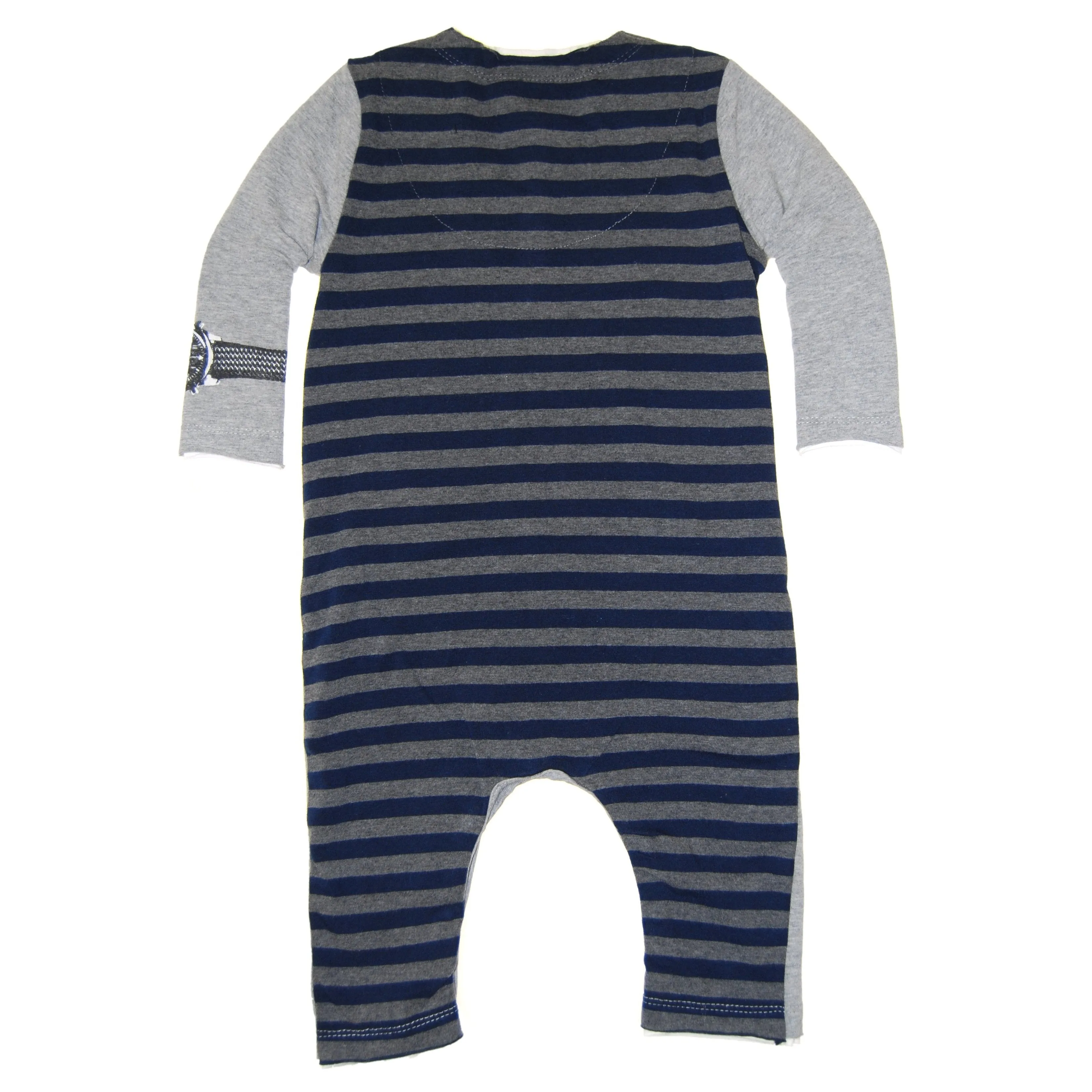 Layered Henley Vest Baby Romper by: Mini Shatsu