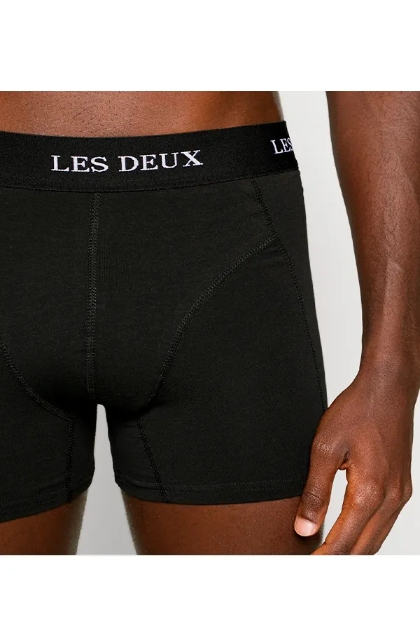 Les Deux 2-Pack Boxers Warren Black