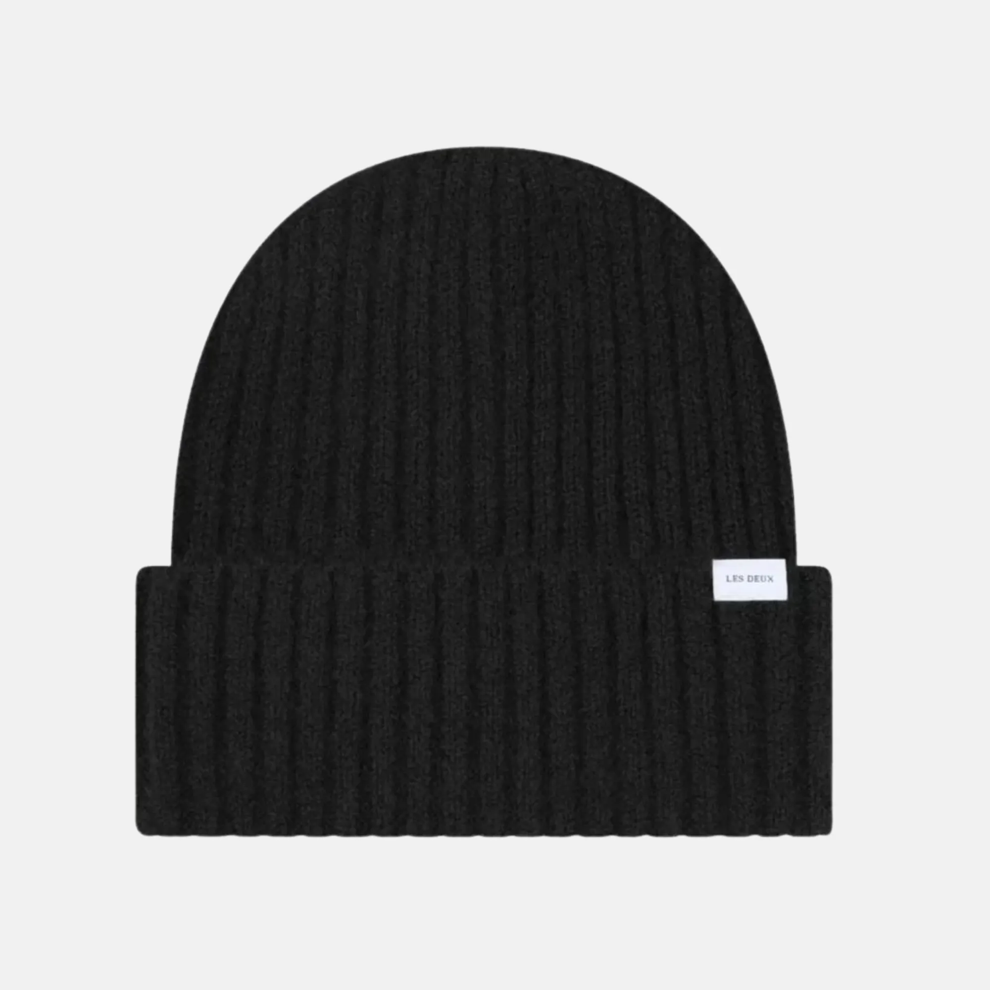 Les Deux Black Wells Rib Beanie