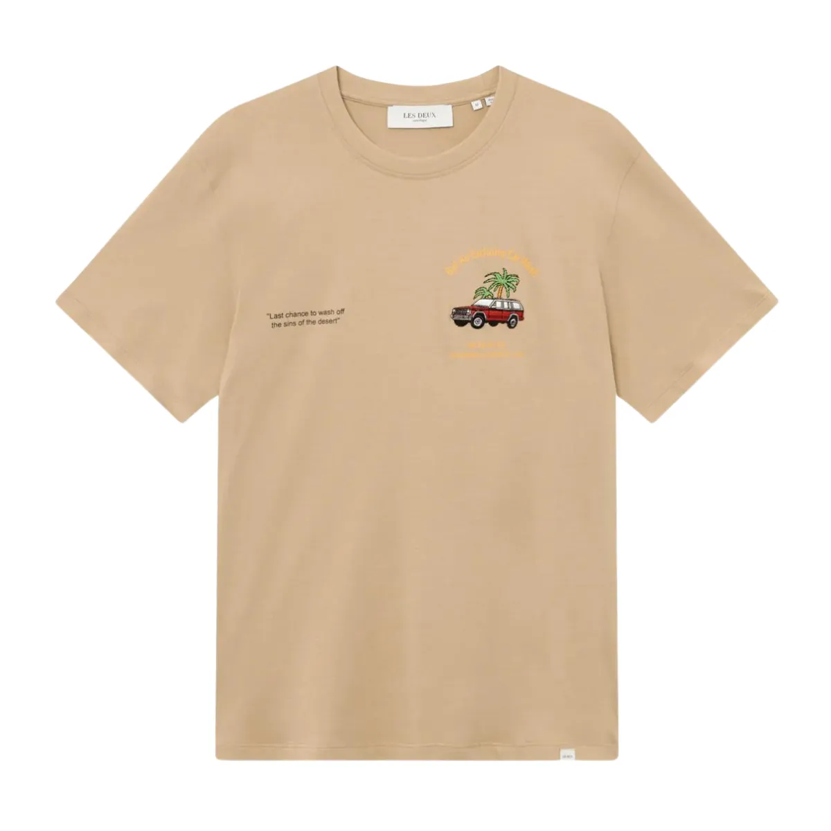 LES DEUX   Car Wash T-Shirt Warm Sand