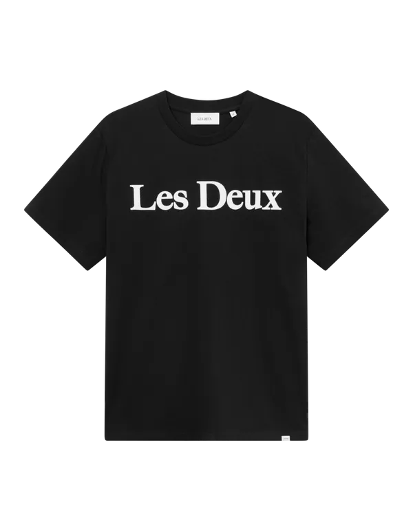 Les Deux Charles Tee - Black