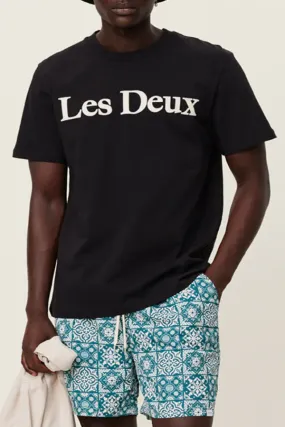 Les Deux Charles Tee - Black