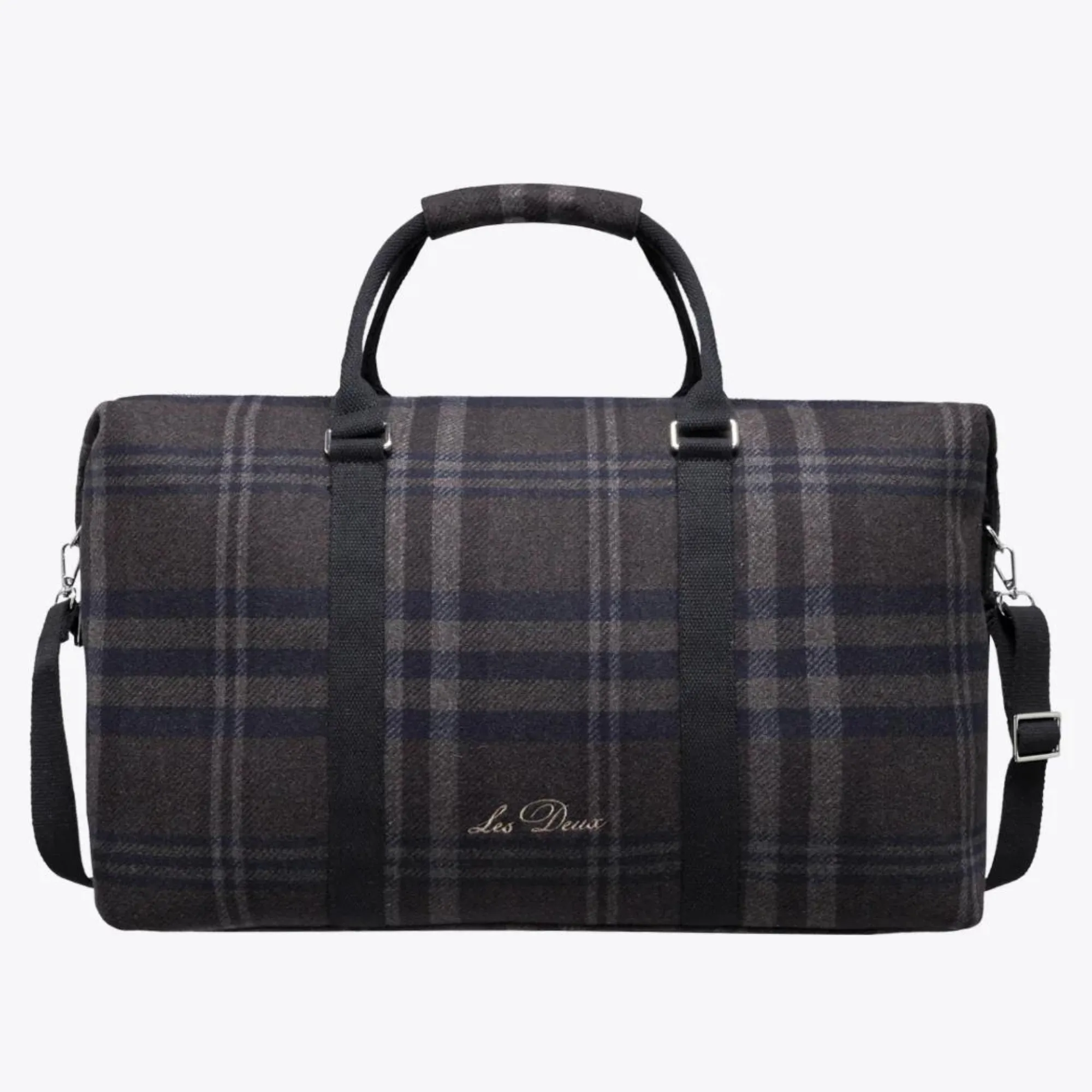 Les Deux Check Wool Weekend Bag