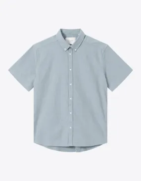 Les Deux Chris Oxford SS Shirt - Ice Blue